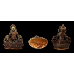 KUBERA STATUA IN BRONZO TIBET NEPAL DIO DELLA RICCHEZZA WWW.COSMETICSDIVISION.COM